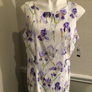 Alyx White & Purple Iris Dress - 38 Bust New Showstopper  Sleeveless  Box S1
